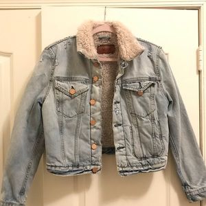 Acne Studios Denim Sherpa Jacket 